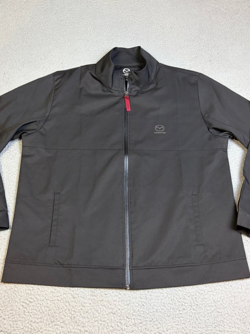 Mazda Employee Jacket Mens Size 2XL Black Windbreaker Full Zip Casual Logo